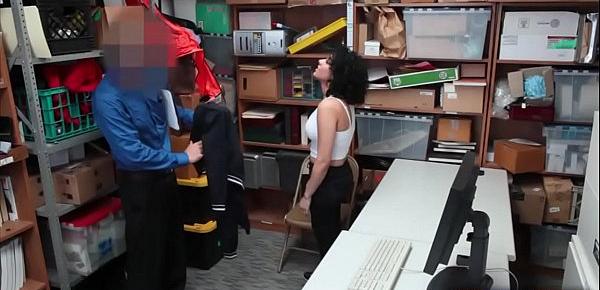  Teen shoplifter got caught and gets fucked really hard